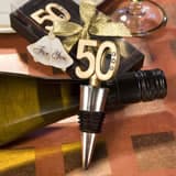 50th Anniversary Wine Bottle Stopper Favors