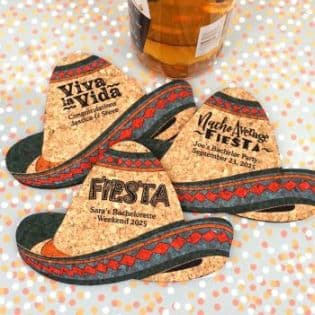 Personalized Sombrero Hat Cork Coaster