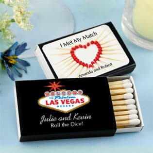 Personalized Matches - Set of 50 &#40;Black Box&#41;: Unique Designs