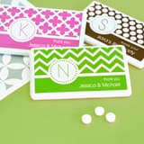 MOD Pattern Monogram Mini Mint Favors