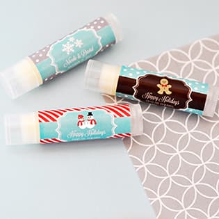 Personalized Winter Lip Balm Tubes