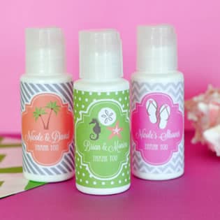 Personalized Wedding Theme Sunscreen