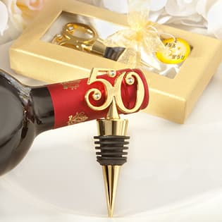 Golden 50 Wine Bottle Stoppers