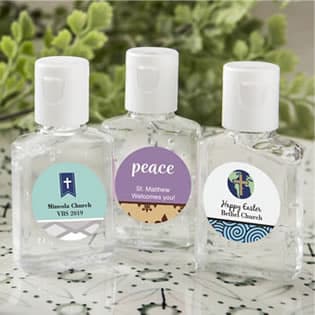 Personalized expressions hand sanitizer favors