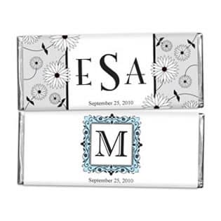 Personalized Monogram 1.5 oz Chocolate Wedding Favors &#40;33 Designs Available&#41;