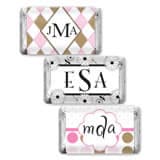 Monogram Hersheys Mini-Chocolate Favors (33 Designs Available)