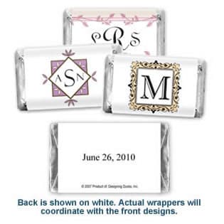 Monogram Hersheys Mini-Chocolate Favors &#40;33 Designs Available&#41;