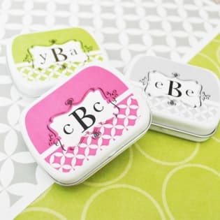 Mod Monogram Mint Tins